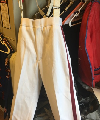 Item#0110WhiteBurgundyPants
