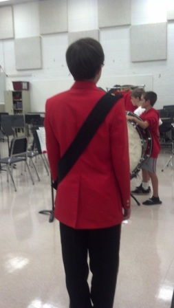 Set of Red and Black Concert Band Uniforms