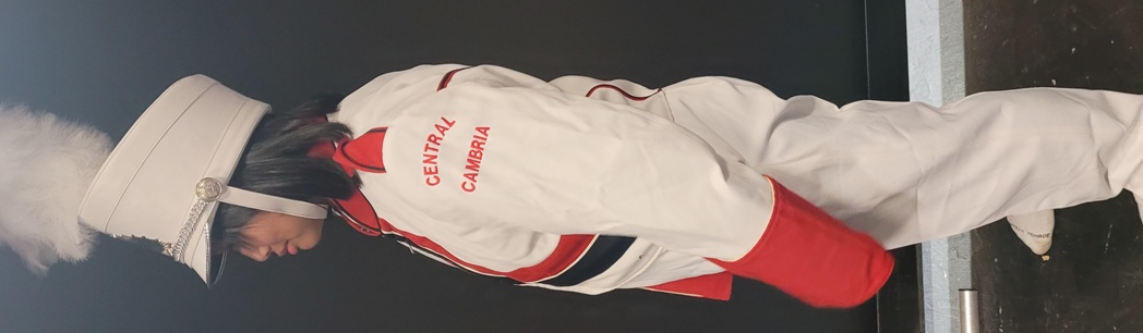 125 Used Red, Black, and White Marching Band Uniforms. Item description: The jacket is red, black an