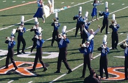 Set of 145 Royal Blue, Black & White Marching Band Uniforms with Lots of Extras!