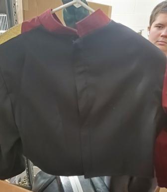 Set of 81 Burgundy, Black & Gold Marching Band Uniforms