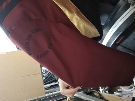 Set of 81 Burgundy, Black & Gold Marching Band Uniforms