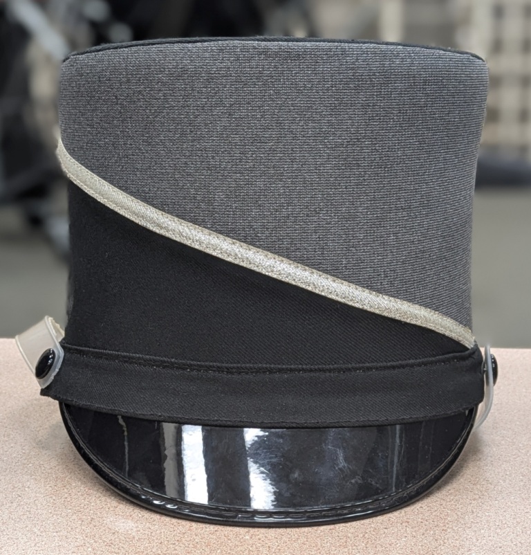 This is a lot of 97+/- used gray and black Stanbury marching band uniforms made with 100%