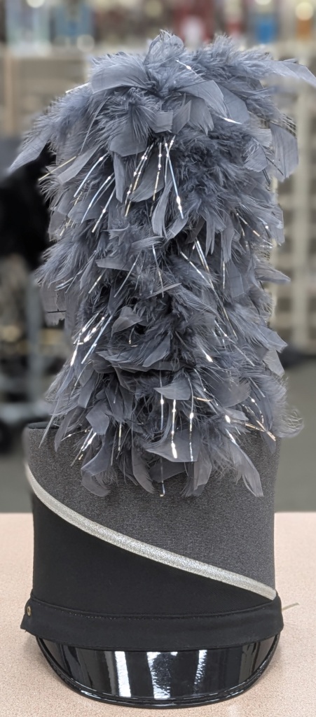 This is a lot of 97+/- used gray and black Stanbury marching band uniforms made with 100%