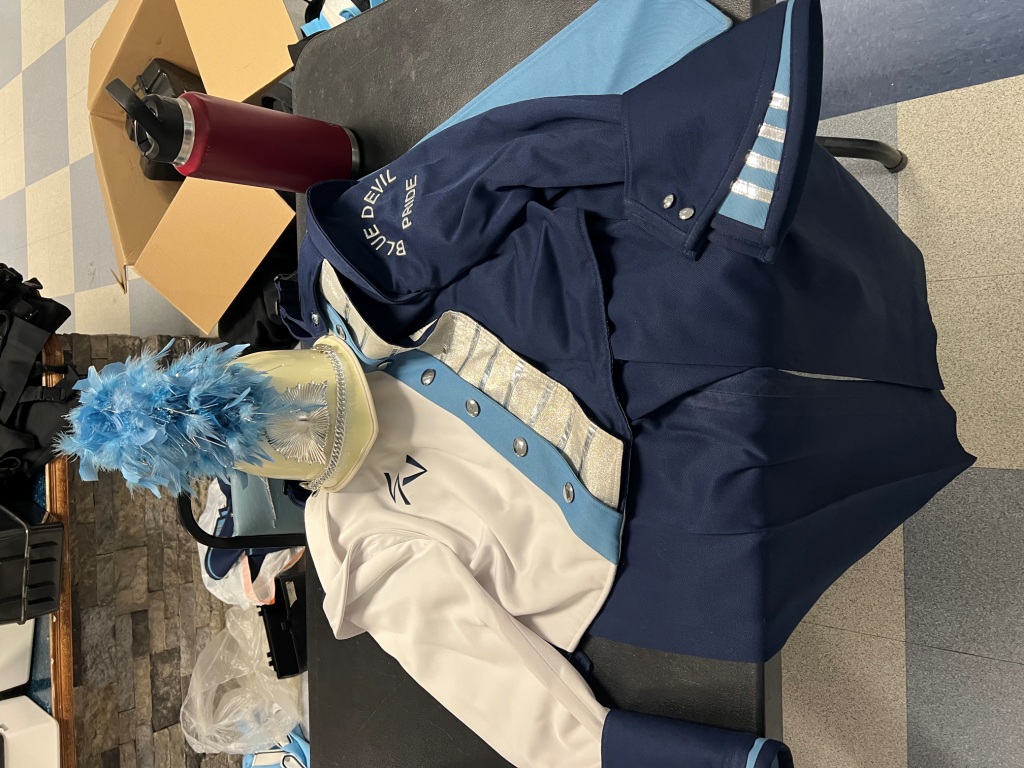 Set of 70+ Blue and Black Marching Band Uniforms