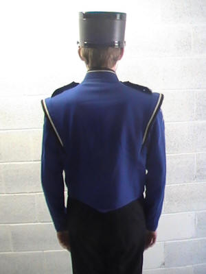 240 +/- Royal Blue, Black and White Marching Band Uniforms (3 Styles in 1