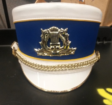 150 White/Blue and Gold Bandmans Marching Band Uniforms with Hats and