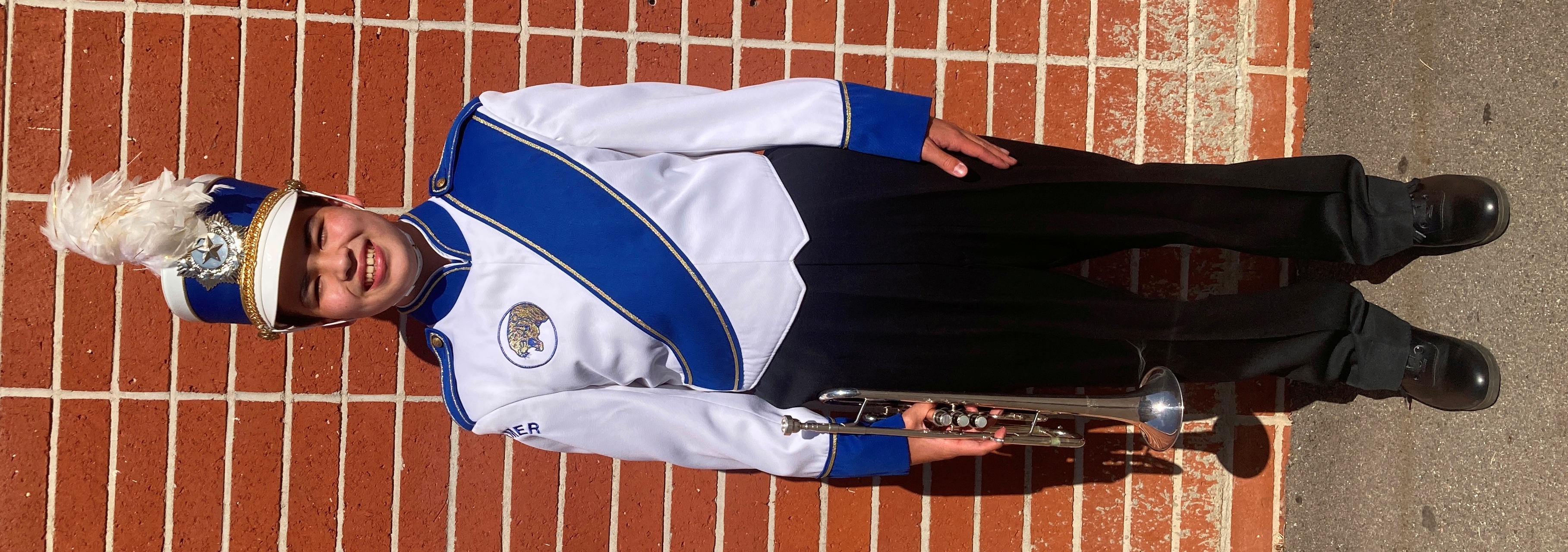 Set of 175 Blue and White Stanbury Marching Band Jackets and Black Fruhauf Bibs Item description: Ja