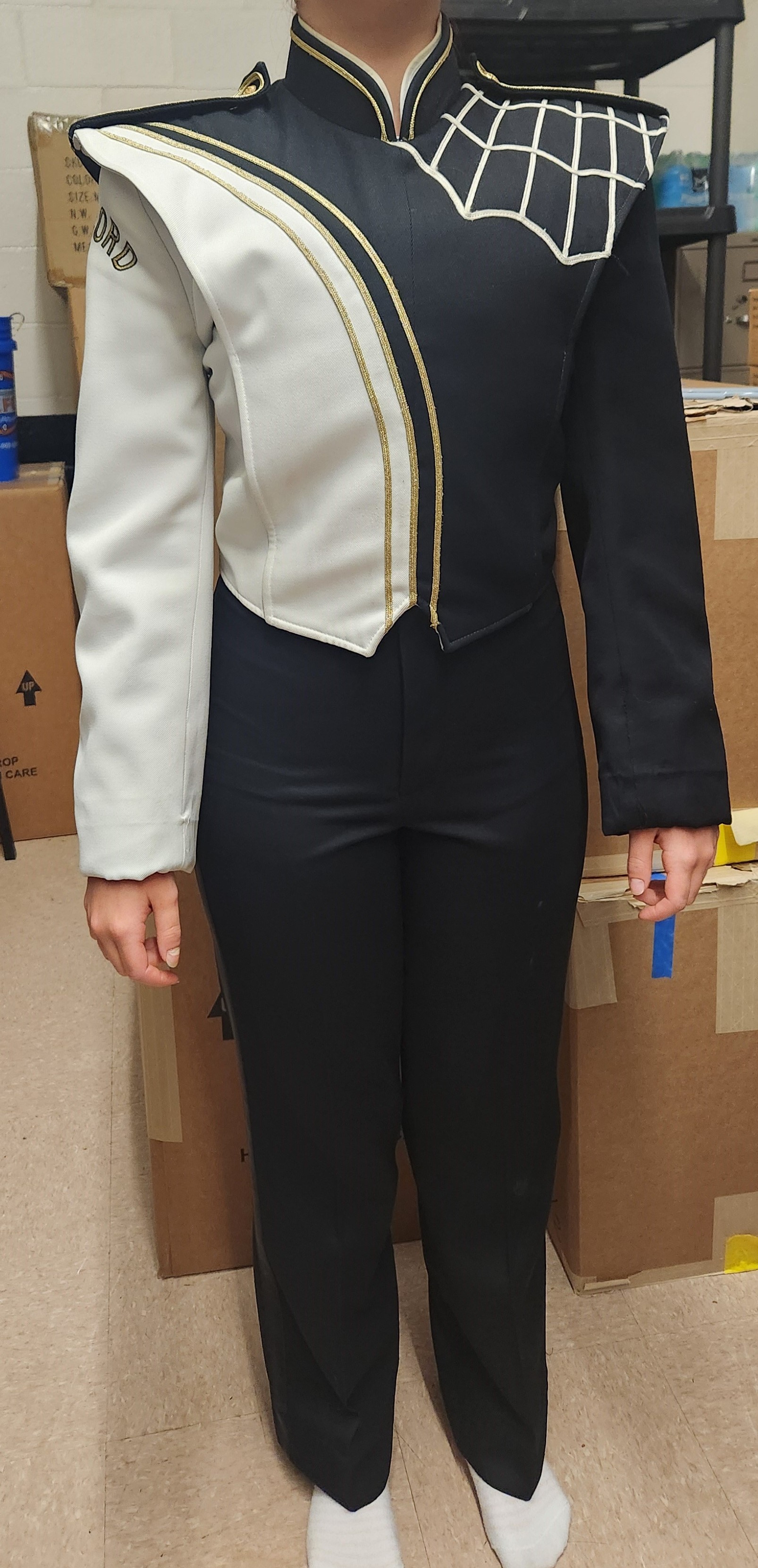 Black & White Used Marching Band Uniforms