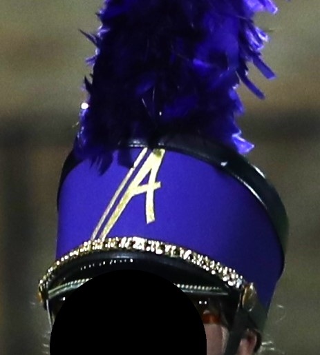 Set of 95+/- Purple, Black and Gold Fruhuaf Marching Band Uniforms
