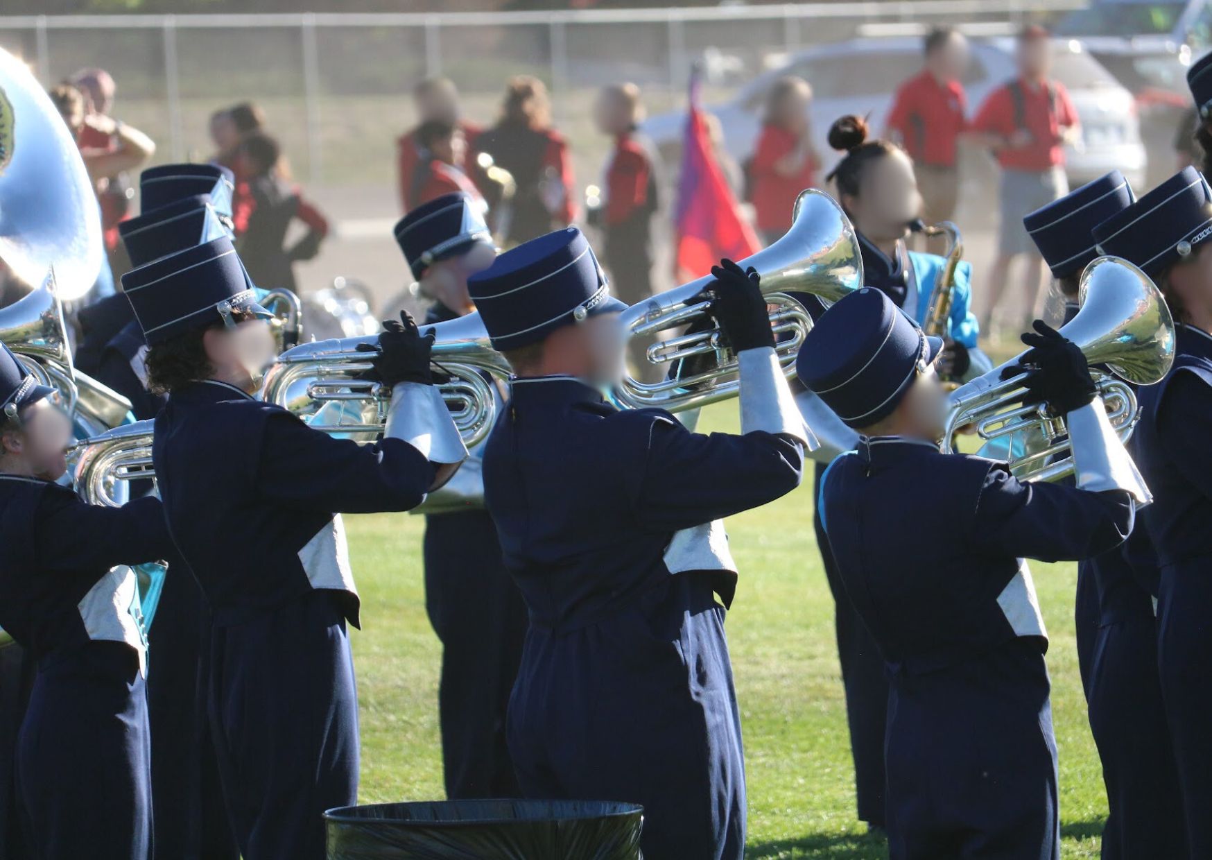 59+ Blue and Silver DeMoulin Marching Band Uniforms
