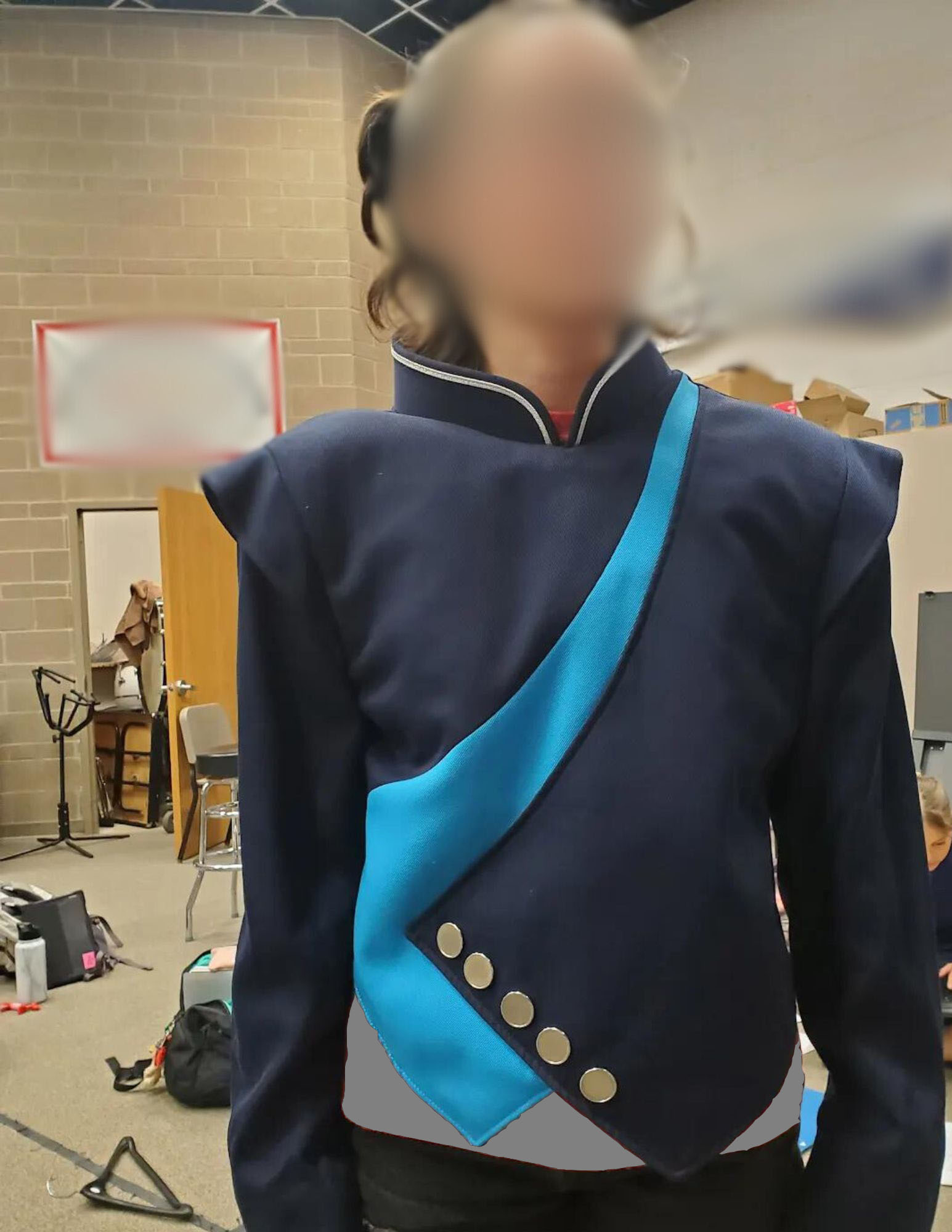 59+ Blue and Silver DeMoulin Marching Band Uniforms