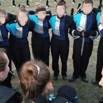 Set of 177+ Blue, Silver and Black FJ Miller Marching Band Uniforms