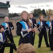 Set of 177+ Blue, Silver and Black FJ Miller Marching Band Uniforms