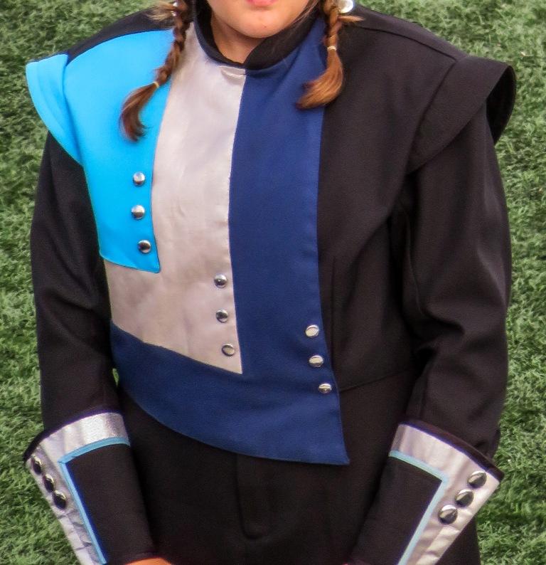 Set of 177+ Blue, Silver and Black FJ Miller Marching Band Uniforms