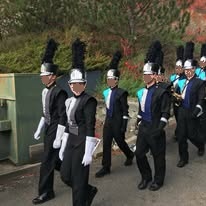 Set of 177+ Blue, Silver and Black FJ Miller Marching Band Uniforms