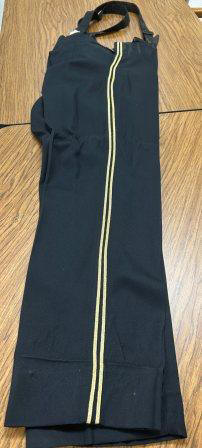 50 Black and Gold Marching Band Uniforms Including Hats, Plumes and Hat Cases