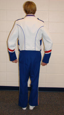 Set of 55+ Blue, Red and White Band Uniforms