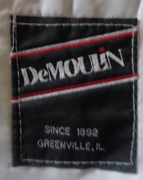 Set of 150 Maroon, Black and White Trim DeMoulin Marching Band Uniforms. Item description: Lot of 15