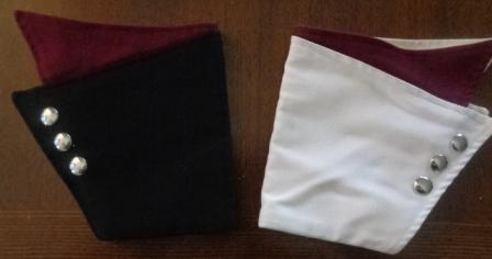 Set of 150 Maroon, Black and White Trim DeMoulin Marching Band Uniforms. Item description: Lot of 15