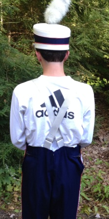 Set of used DeMoulin Marching Band uniforms, including pant (with