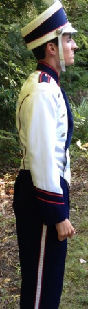 Set of used DeMoulin Marching Band uniforms, including pant (with
