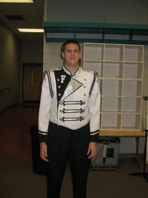 Set of 79 White and Black Marching Band uniforms