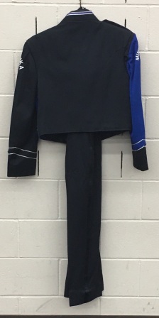 Set of 94 Royal Blue and Black Stanbury Marching Band Uniforms Item description: 104 jackets, 94 pan