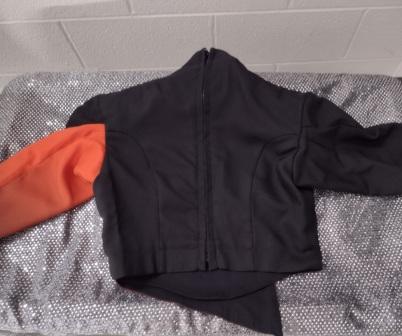 Set of 104 FJM Orange, Black and White Jackets Including Black Gauntlets