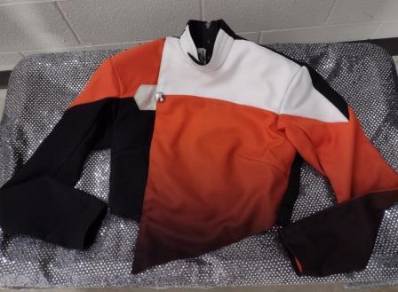 Set of 104 FJM Orange, Black and White Jackets Including Black Gauntlets