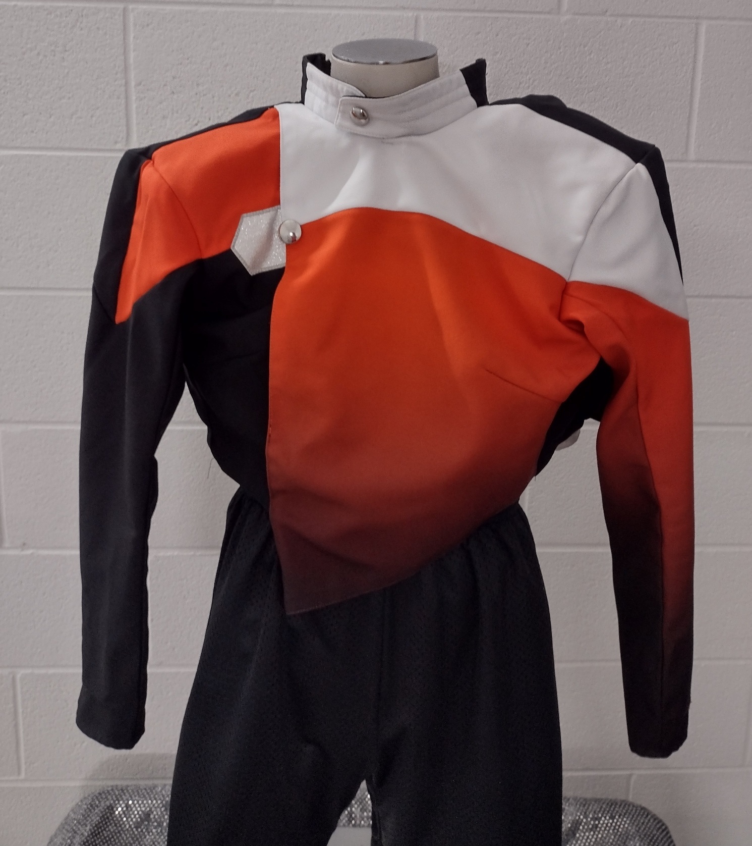 Set of 104 FJM Orange, Black and White Jackets Including Black Gauntlets