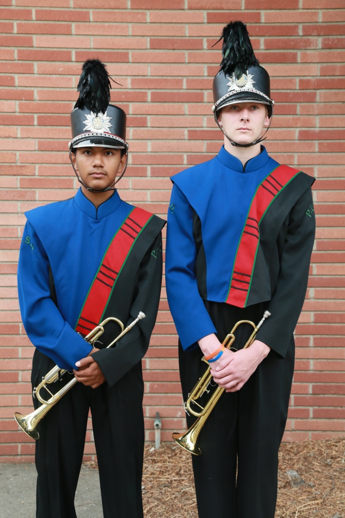 Set of 250 Black, Blue, Red, Green Marching Band Jackets
