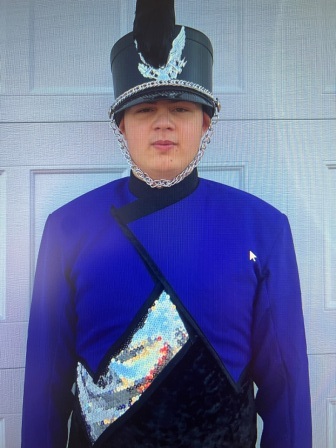 Set of 90 Purple and Black Used Marching Band Uniforms