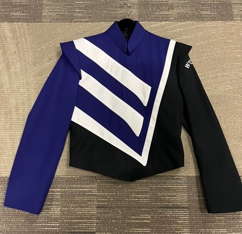 135+/- Purple, Black and White Used Marching Band Uniforms
