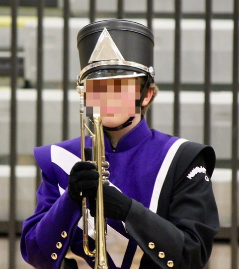 135+/- Purple, Black and White Used Marching Band Uniforms