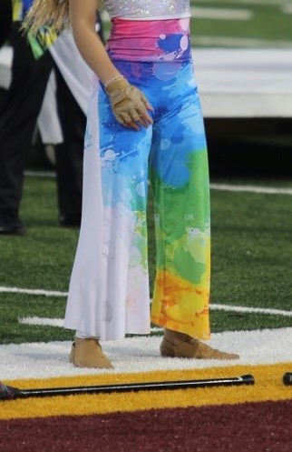 14 Multicolored Color Guard Pants