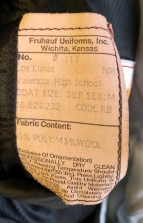 197(+/-) Black Fruhauf Concert, Choir, Symphony Tux Jackets