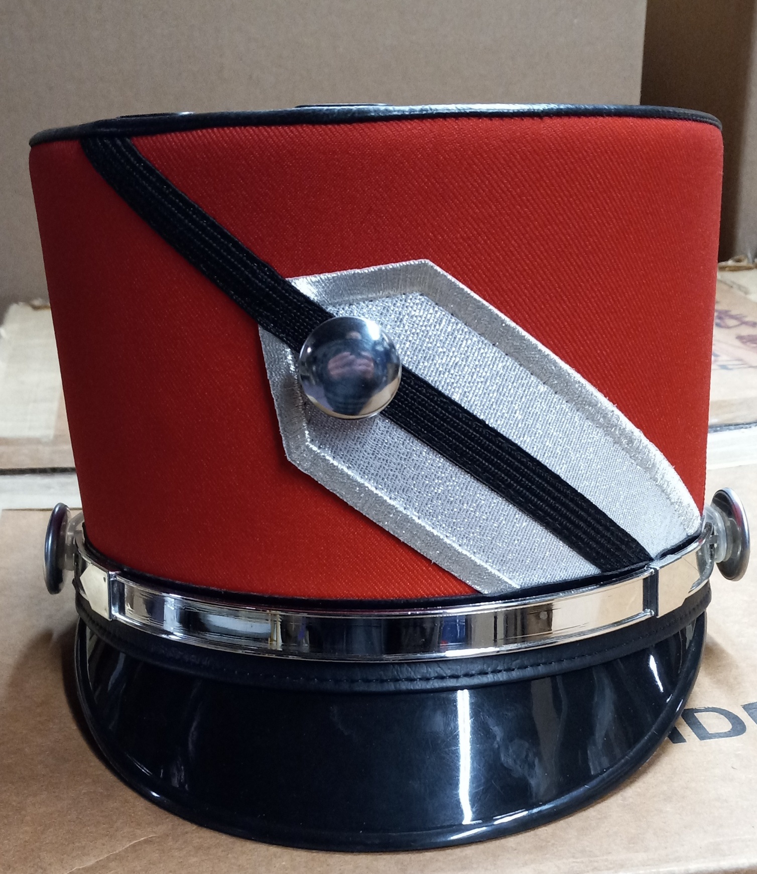 52 Black, Red and Silver Shakos (may also be purchased in smaller sets)