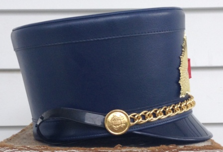 Set of 79 Navy Shakos with Gold Hardware