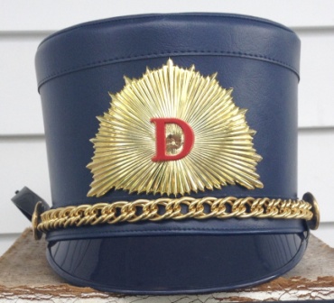 Set of 79 Navy Shakos with Gold Hardware