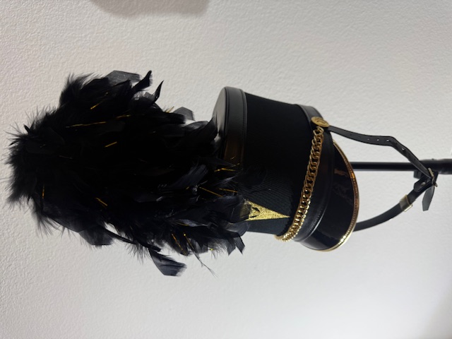 29 Custom Used Marching Band Shakos with Plumes and Cases This is a lot of 29 black, Fruhauf marchin