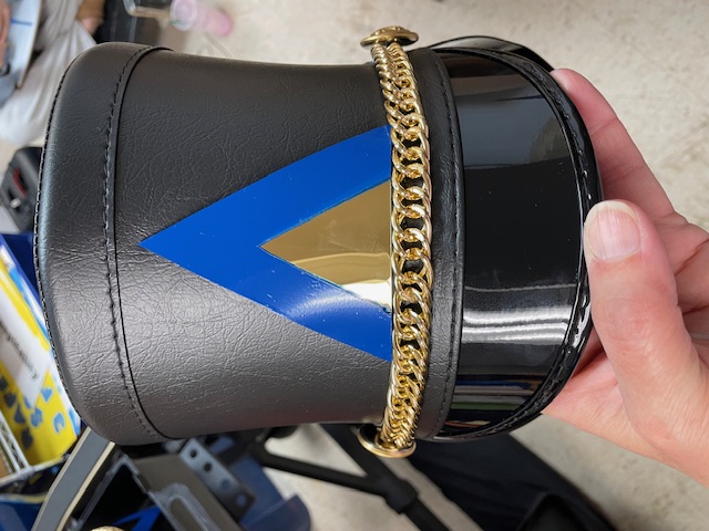 Set of 56 Black, Blue and Gold Marching Band Shako