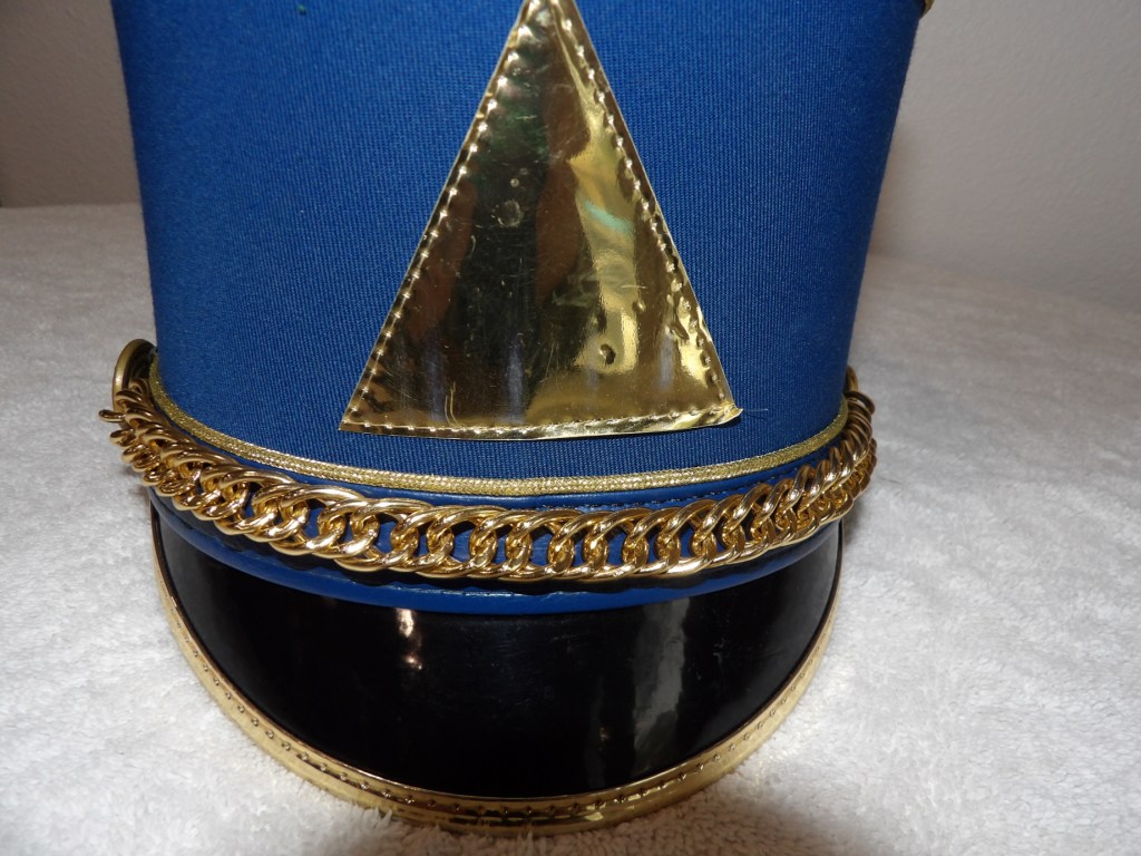 Set of 100 Blue/Gold Fruhauf Band Shako Hats