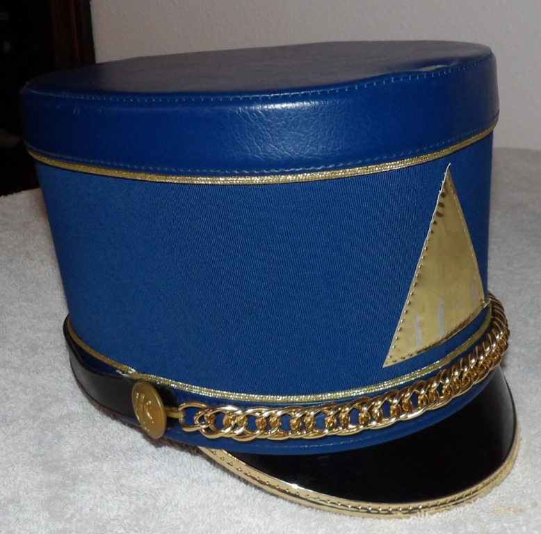 Set of 100 Blue/Gold Fruhauf Band Shako Hats